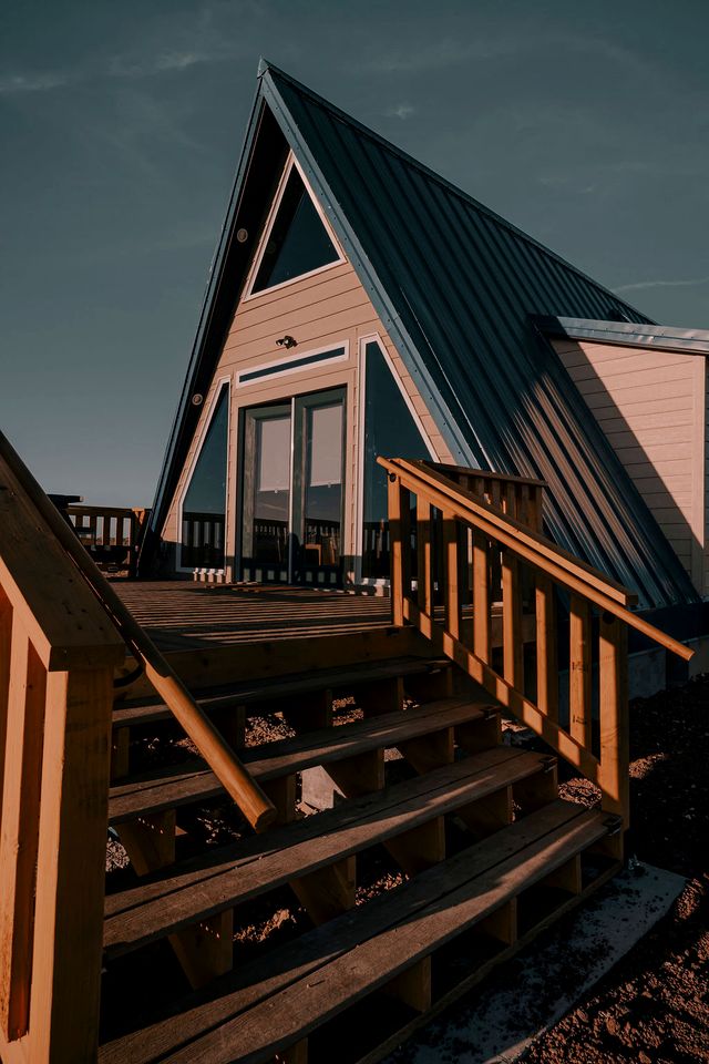 Rustic Off-Grid A-frame with Hot Tub and Sauna near the Grand Canyon for a Unique Escape in Williams, Arizona