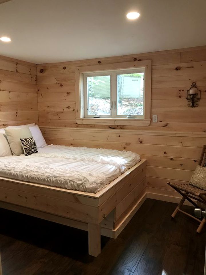 A-Frame Cabin Rental Set Alongside Sebago Lake on Frye Island, Maine