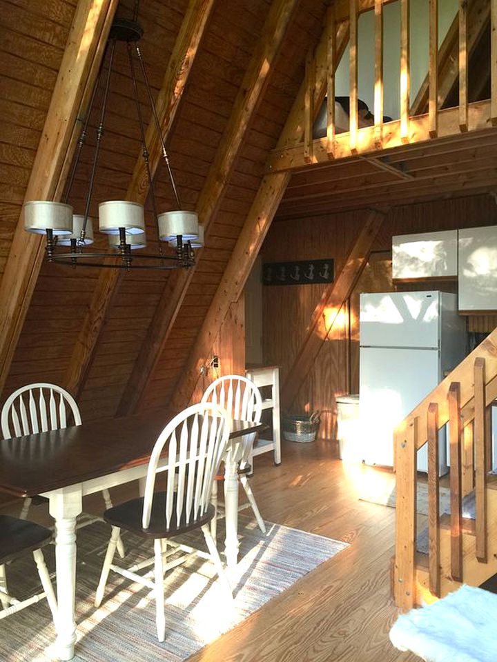 Cabin on Lake Sebago, AFrames, Frye Island, United States of America