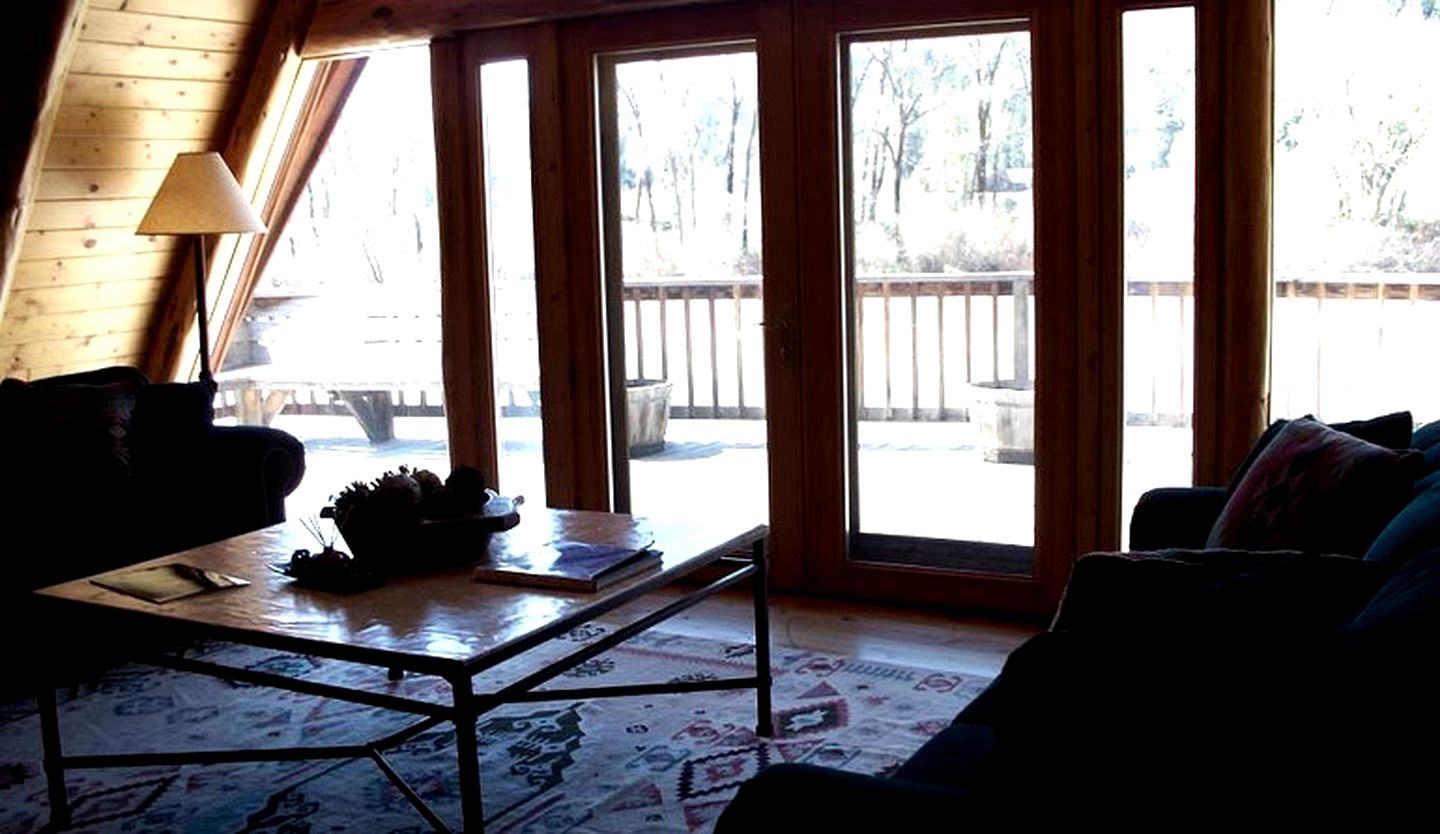 A-Frame Lodge on the River in Irwin, Idaho