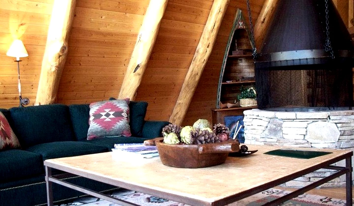 A-Frame Lodge on the River in Irwin, Idaho