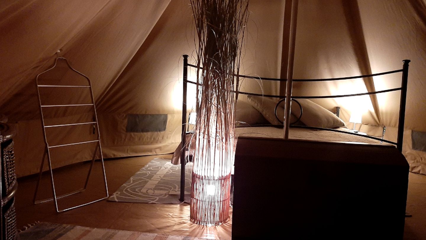 Romantic Bell Tent Rental with a Pool Perfect for Glamping in Tuscany