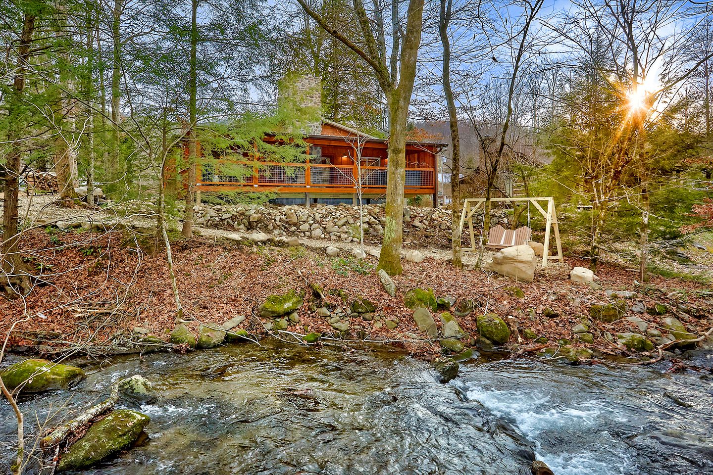 Romantic Cabin Getaway on Webb Creek near Gatlinburg in East Tennessee