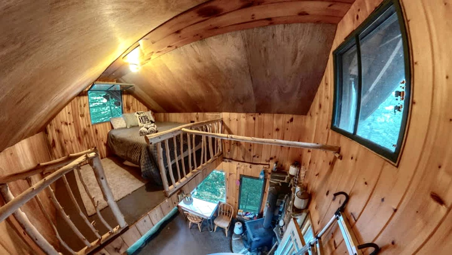 Secluded and Off-Grid, Pet Friendly Cabin on Private Pond in Glenfield, New York