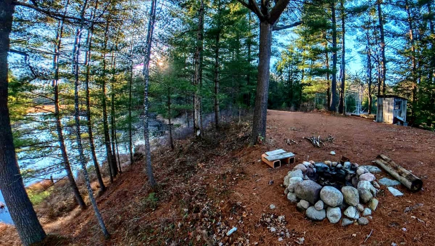 Secluded and Off-Grid, Pet Friendly Cabin on Private Pond in Glenfield, New York