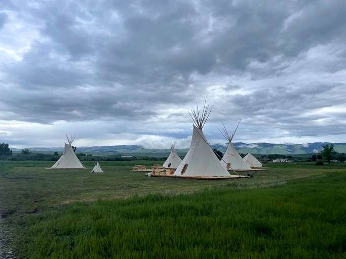 Rustic Elegance: Tipi Glamping by Wind River Mountains in Fort Washakie | Tipis (Fort Washakie, Wyoming, United States of America)