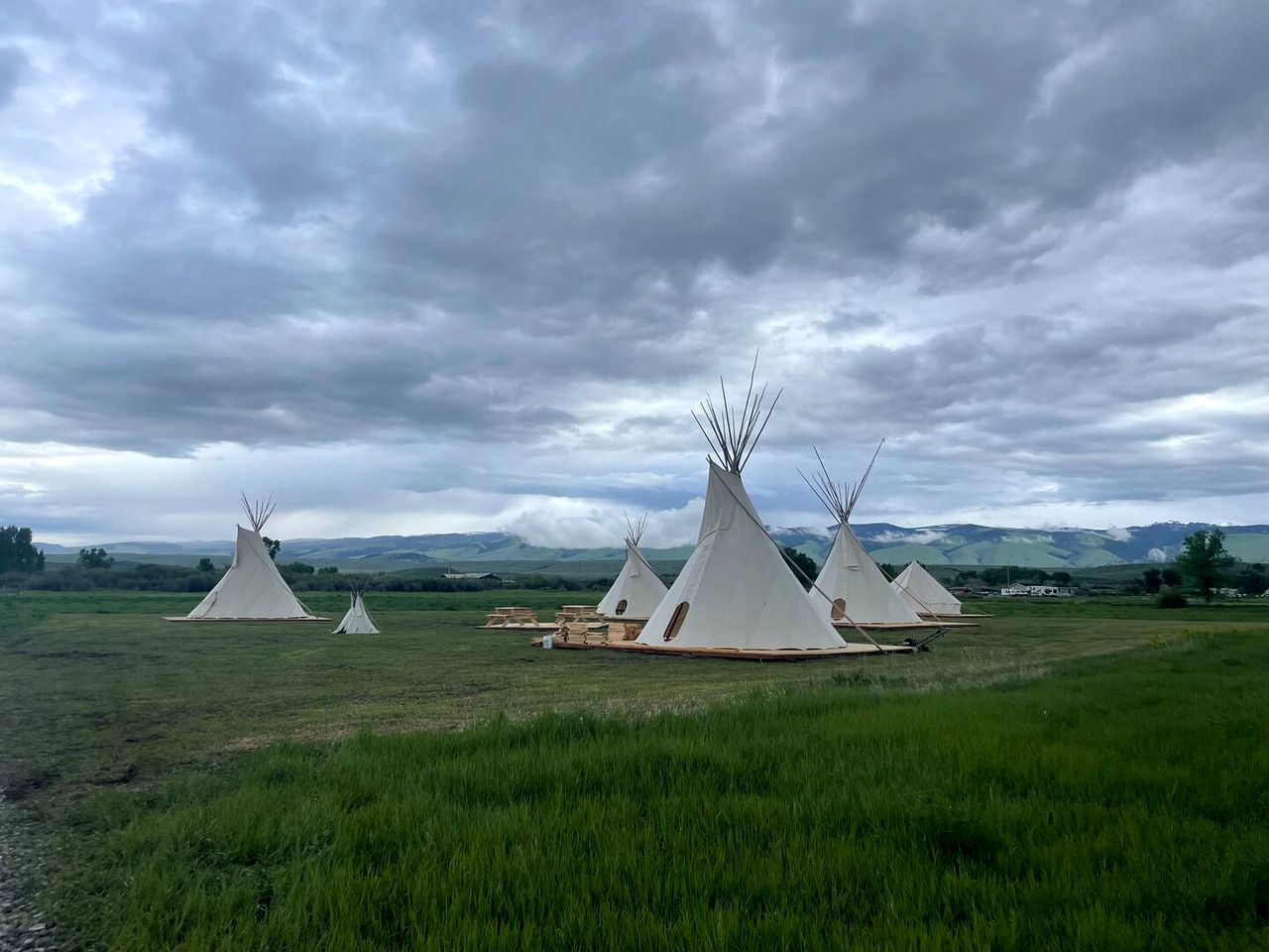 Rustic Elegance: Tipi Glamping by Wind River Mountains in Fort Washakie
