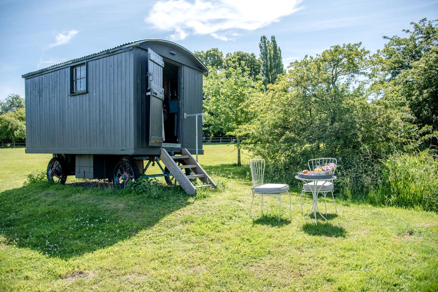 Shepherd's Hut Glamping for a Countryside Escape in Eye