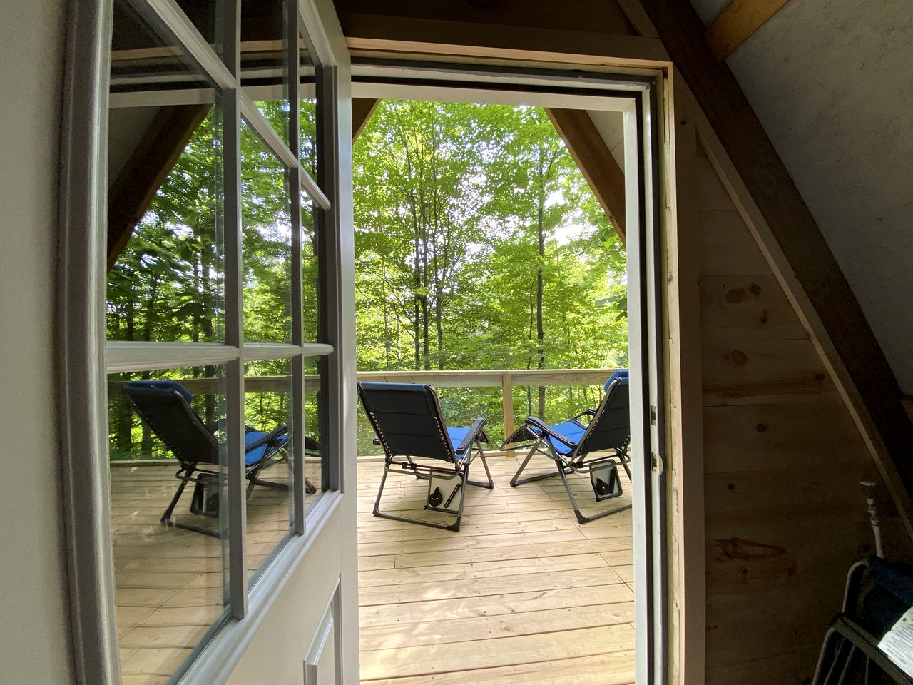 Off Grid Glamping at a Secluded A-Frame Cabin in New York