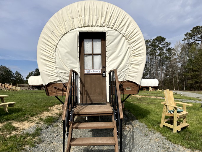 Cape Fear River Glamping at this Lovely Covered Wagon in Lillington, North Carolina