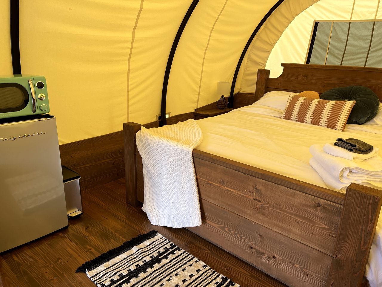 Go Glamping in North Carolina at this Wonderful Riverside Covered Wagon in Lillington