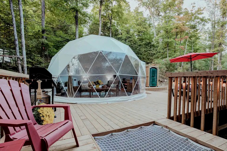 Ravine Dome Surrounded By Nature and Overlooking the Mississippi River in Ompah, Ontario