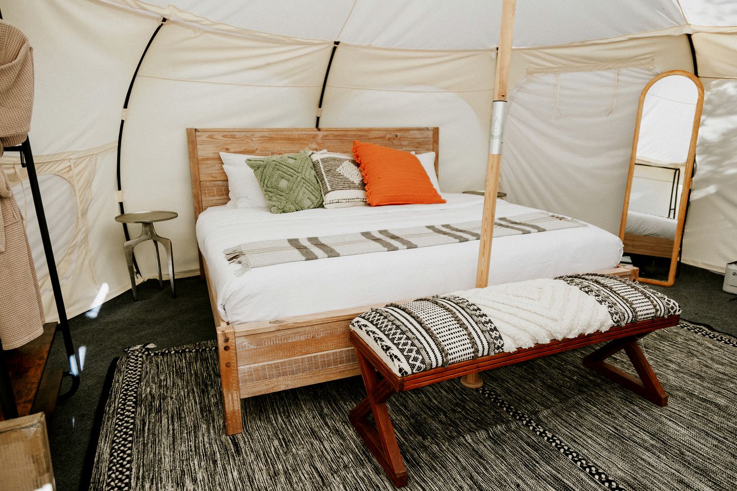 Glamping in Texas at this Cozy Bell Tent for Two