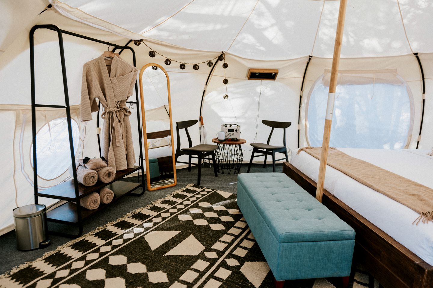 Lovely Bell Tent Rentals for Intimate Escapes in Spicewood, Texas