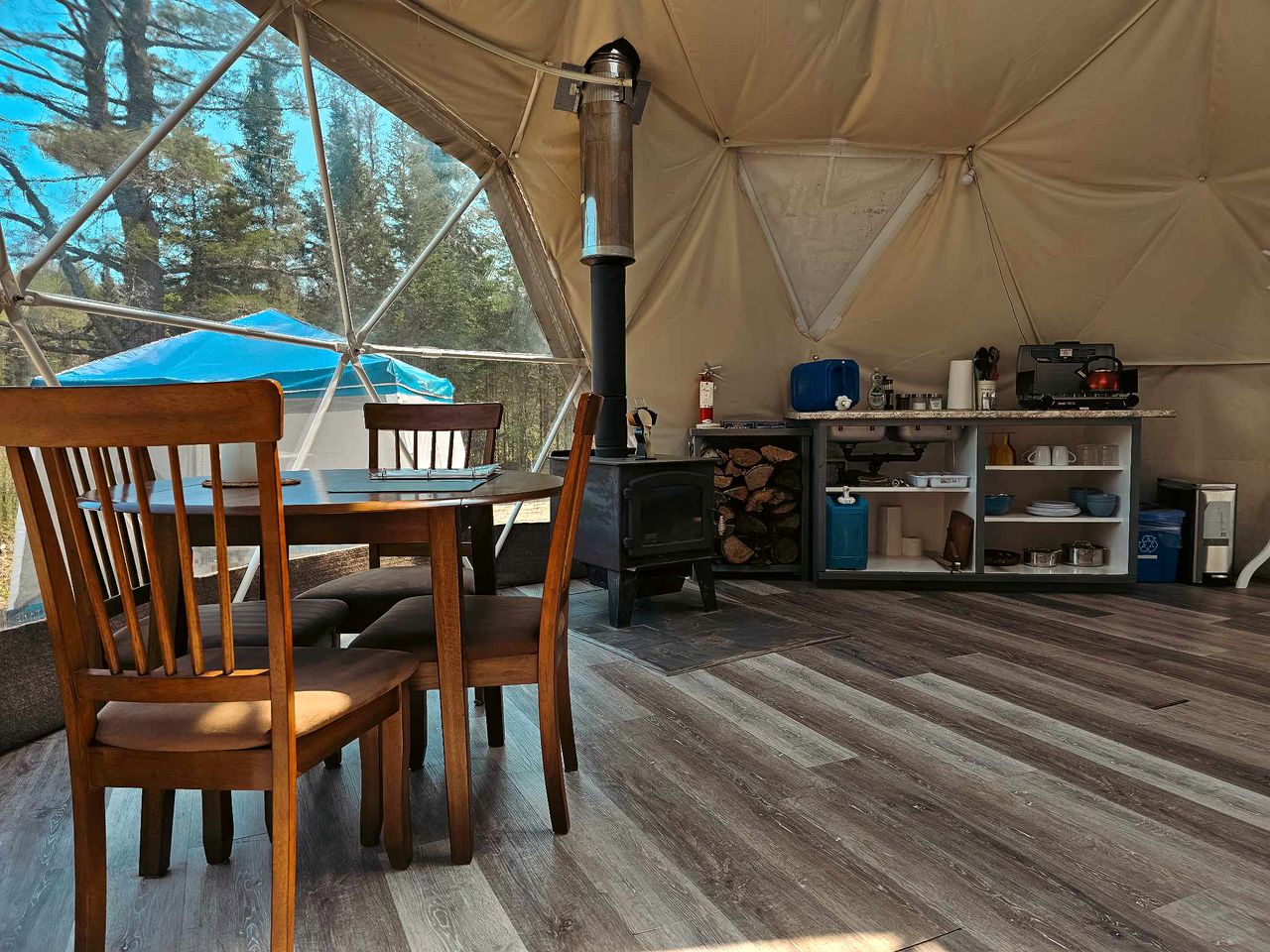 Luxury Dome Rental for Five in Ontario, Ideal for Glamping Stays in Mattawan