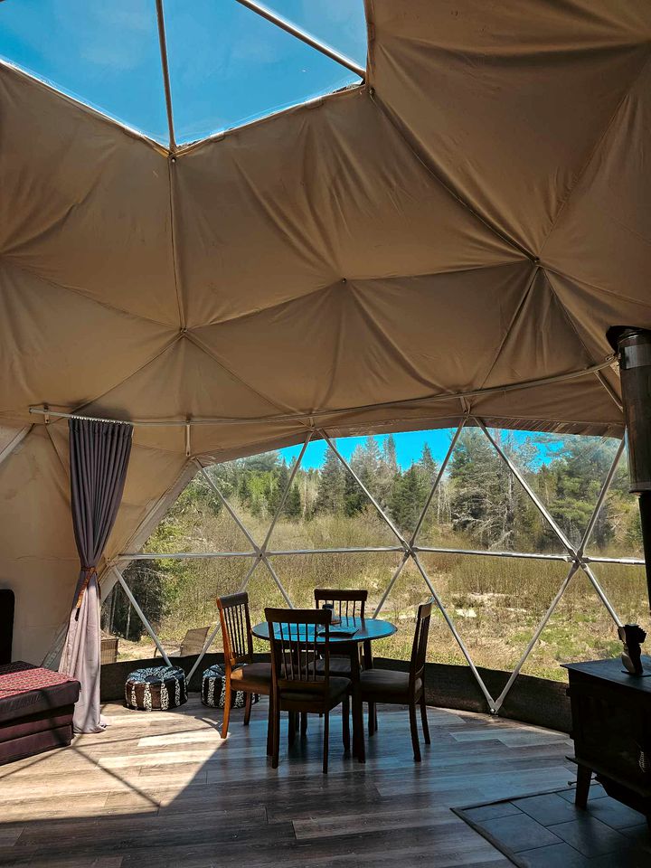 Luxury Dome Rental for Five in Ontario, Ideal for Glamping Stays in Mattawan