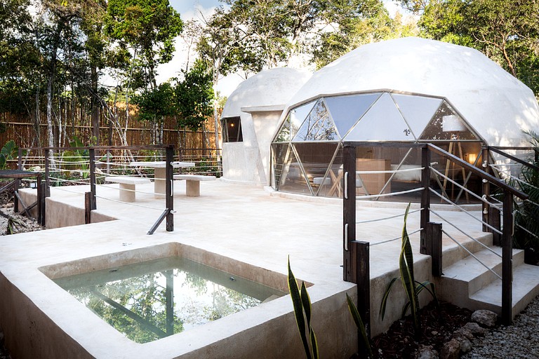 Dome in the Midst of the Mayan Jungle for Spiritual Retreats in Quintana Roo
