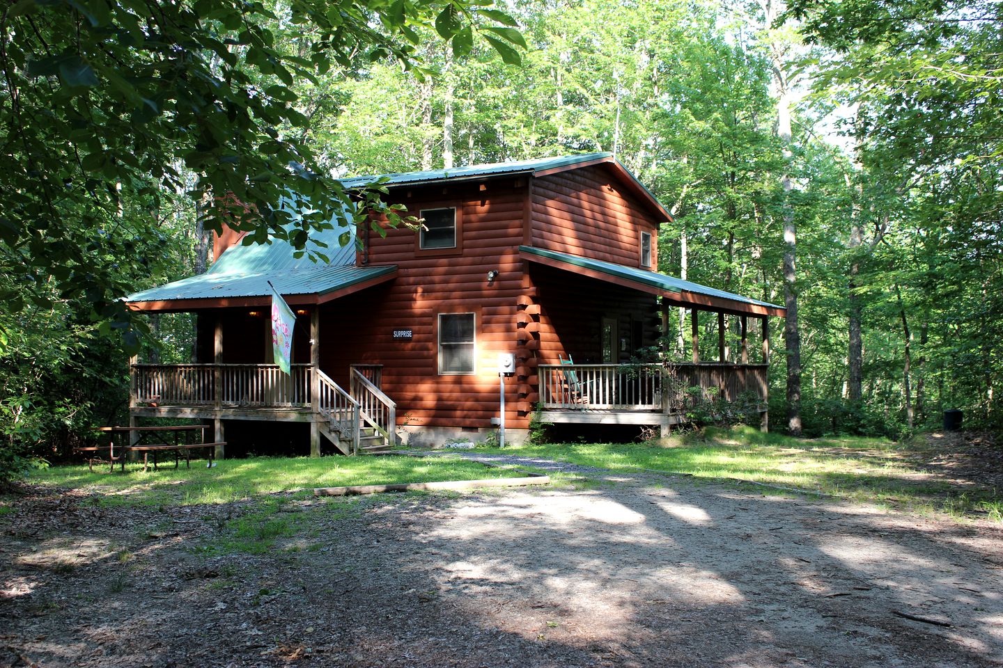 Rustic Cabin Rental in a Tranquil Forest Setting near Oak Hill, West Virginia