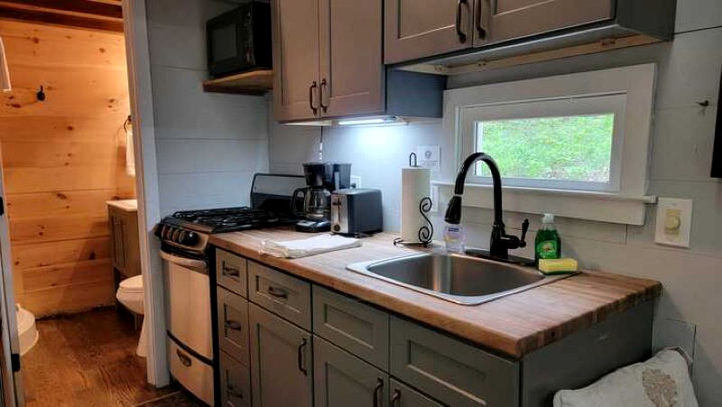 Suches Glamping Escape in Pet-Friendly Tiny House Rental for Two