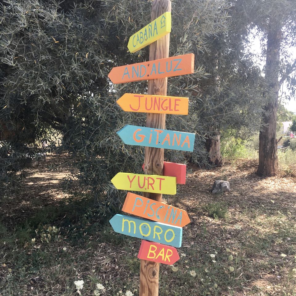 Rustic Bell Tent in Cártama for Glamping Vacations in Southern Spain