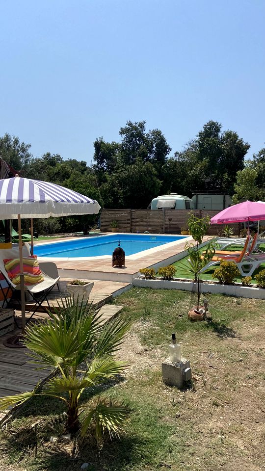 Rustic Bell Tent in Cártama for Glamping Vacations in Southern Spain