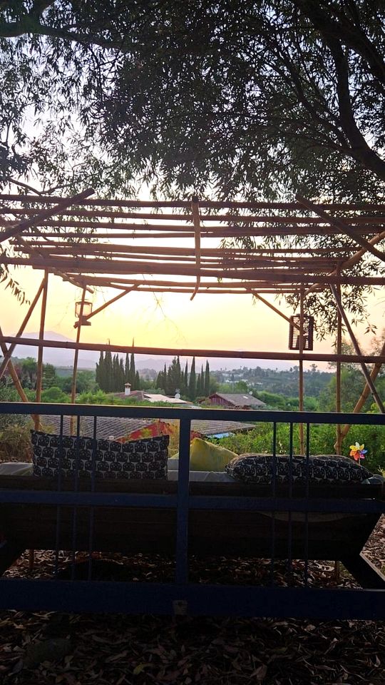 Rustic Bell Tent in Cártama for Glamping Vacations in Southern Spain