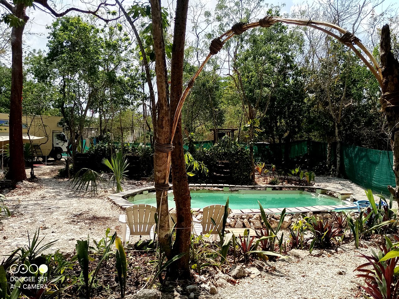 Intimate Romantic Bell Tents with Outdoor Pool in Mexico
