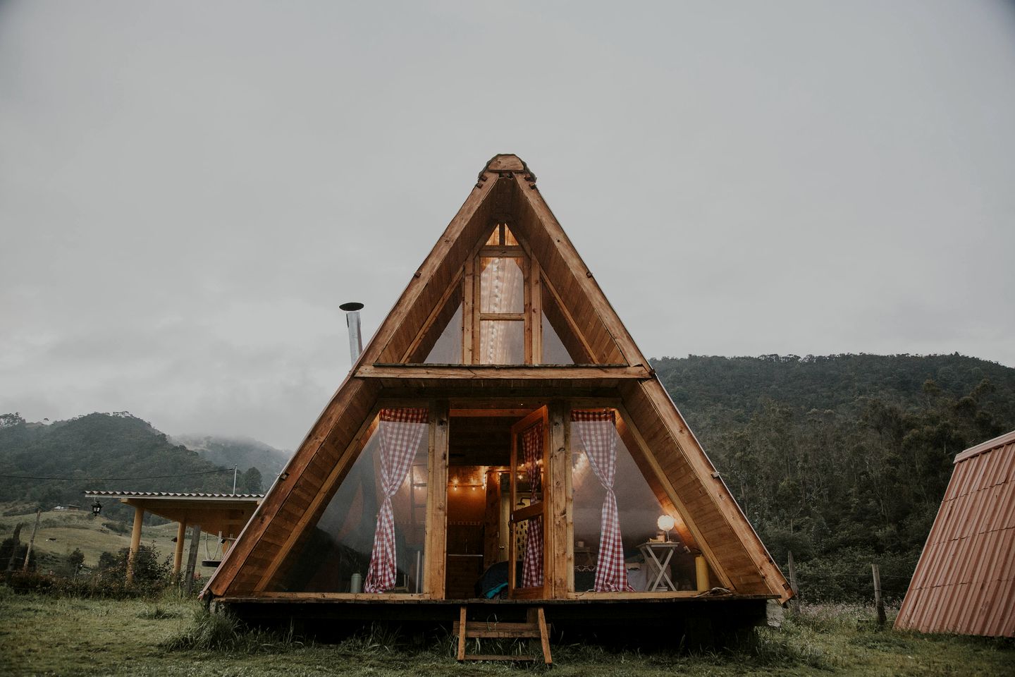 Fully Equipped A-Frame Ideal for Small Families in Colombia