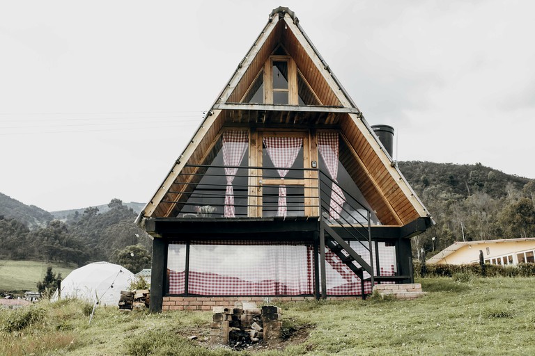 Wooden Lofted A-Frame Cabin Incredible for a Couples Retreat in Colombia