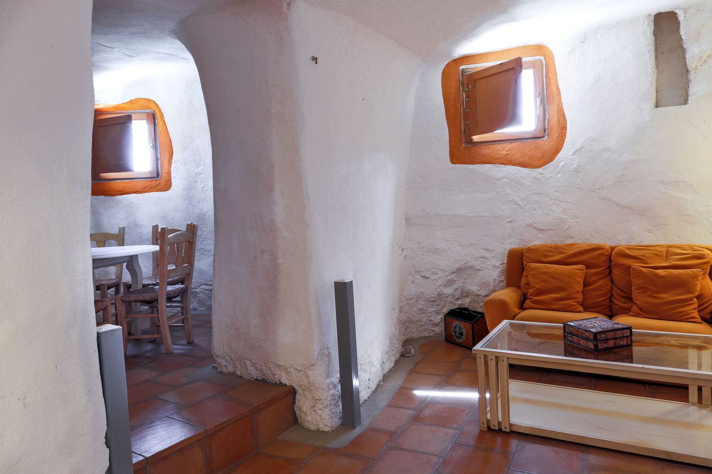 Remodeled Desert Caves at the Foot of a National Park near Zaragoza, Spain