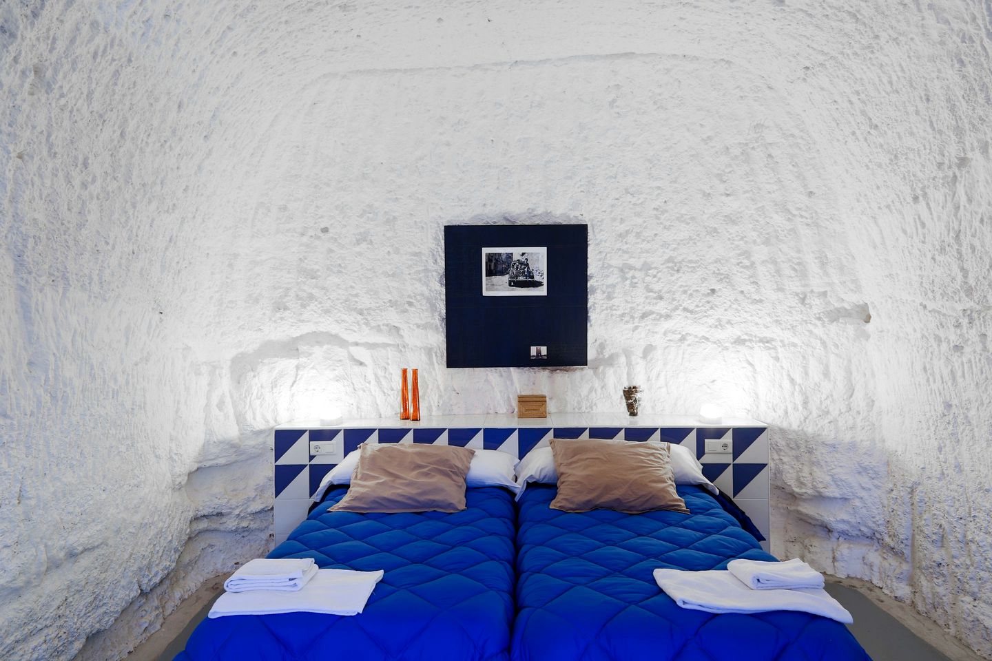 Remodeled Desert Caves at the Foot of a National Park near Zaragoza, Spain