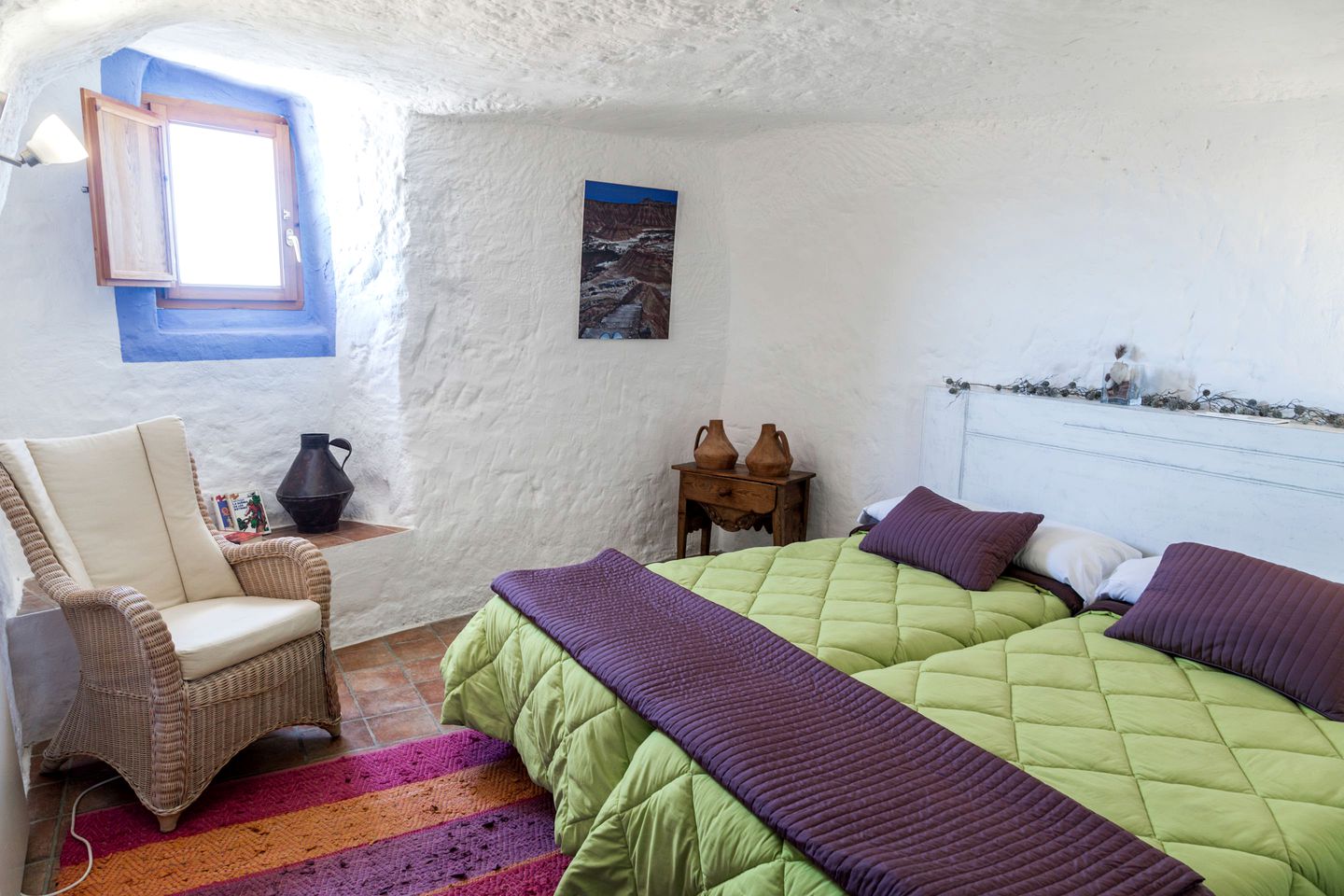 Remodeled Desert Caves at the Foot of a National Park near Zaragoza, Spain