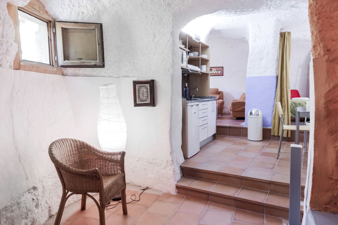 Remodeled Desert Caves at the Foot of a National Park near Zaragoza, Spain