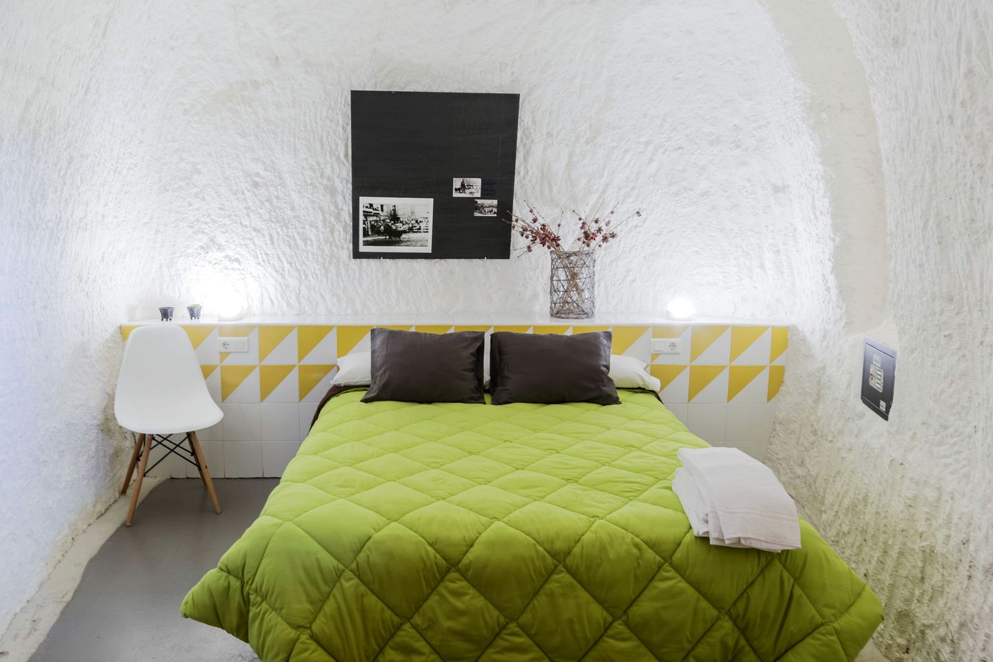 Remodeled Desert Caves at the Foot of a National Park near Zaragoza, Spain