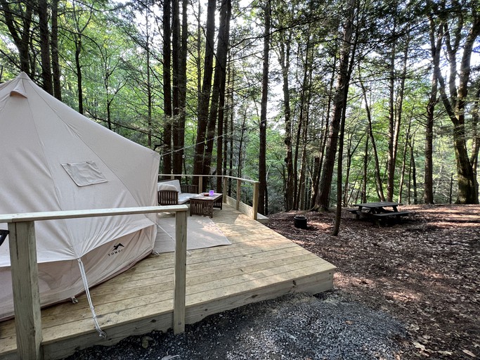 Amazing Equipped Bell Tent Nestled Among Nature in New York
