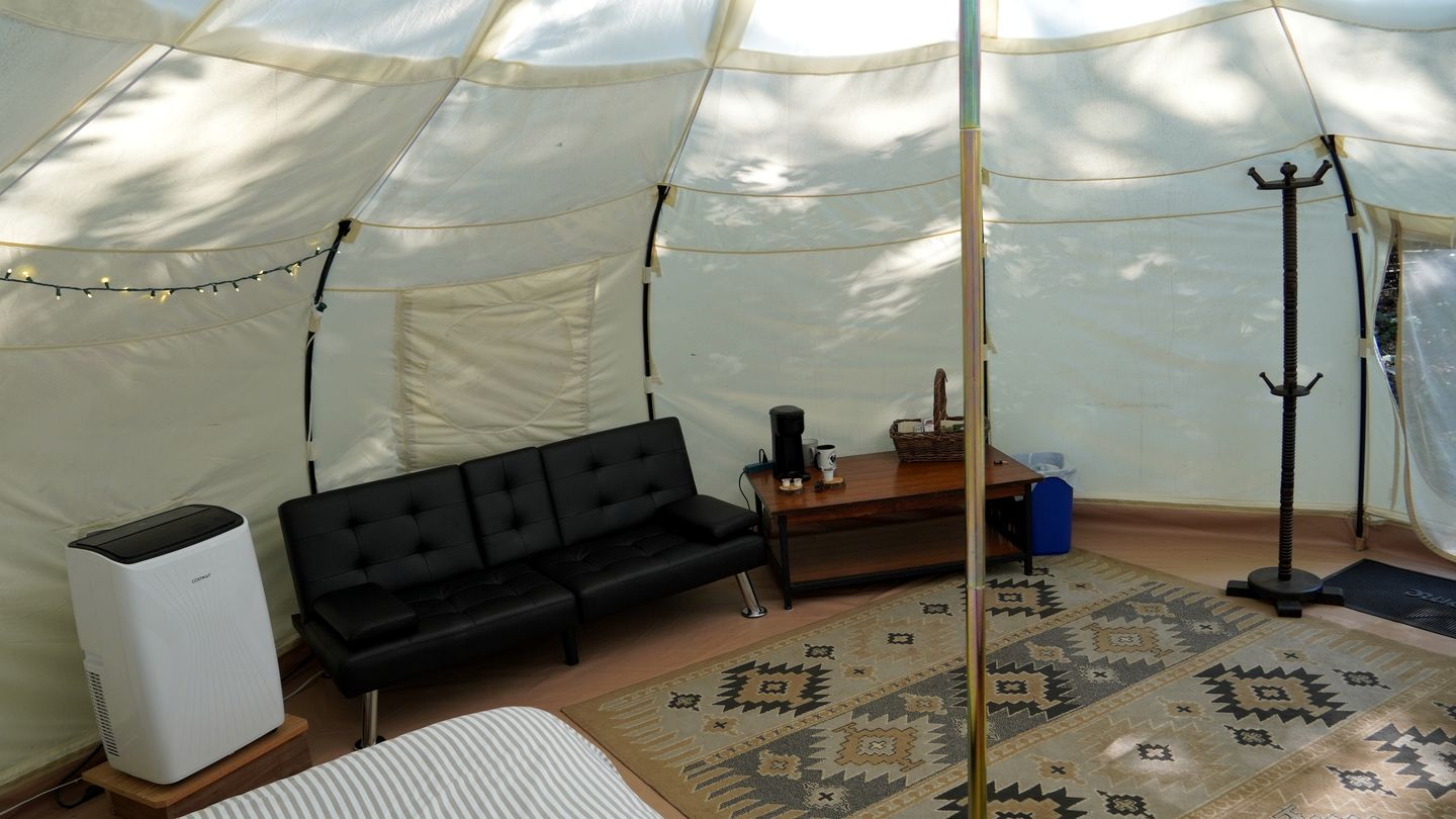 Charming Bell Tent Rental for Escapes to the Forest in Mellen, Wisconsin