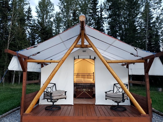 Gorgeous Glamping Tent in Alberta, Canada, Perfect for a Weekend Getaway