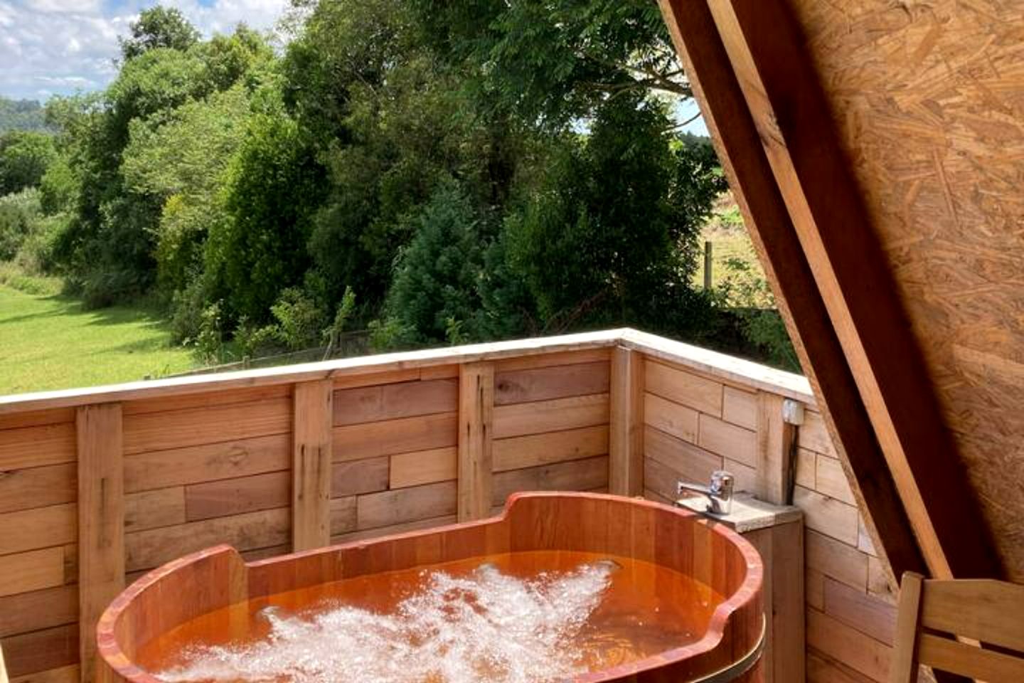 Off-Grid Lofted A-Frames with Outdoor Bath and Nature Views in Brazil