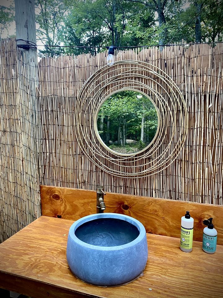 Beautiful Cozy Bell Tent with Equipped Private Yard and Outdoor Shower in New Jersey