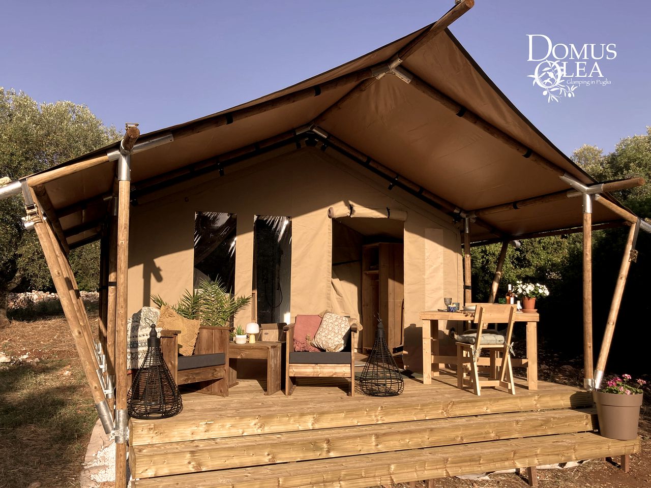 Idyllic Equipped Safari Tents Incredible for a Romantic Couple Retreat in Italy