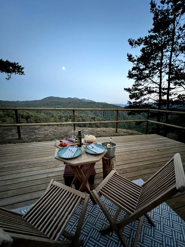 Remote Bell Tent with Private Deck and Views in Spain