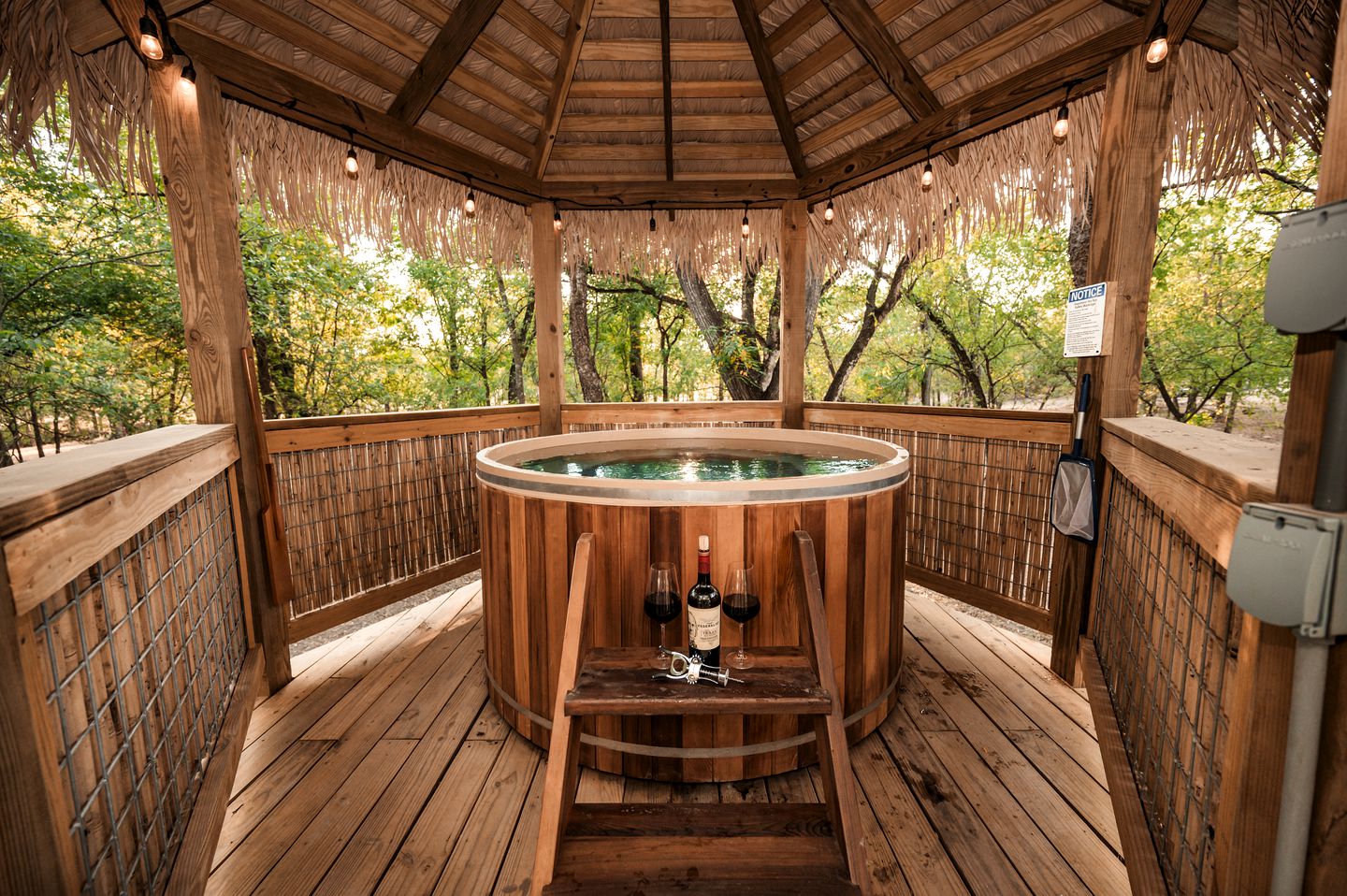 Luxury Glamping Yurt with Hot-Tub on the Medina River Bandera, Texas