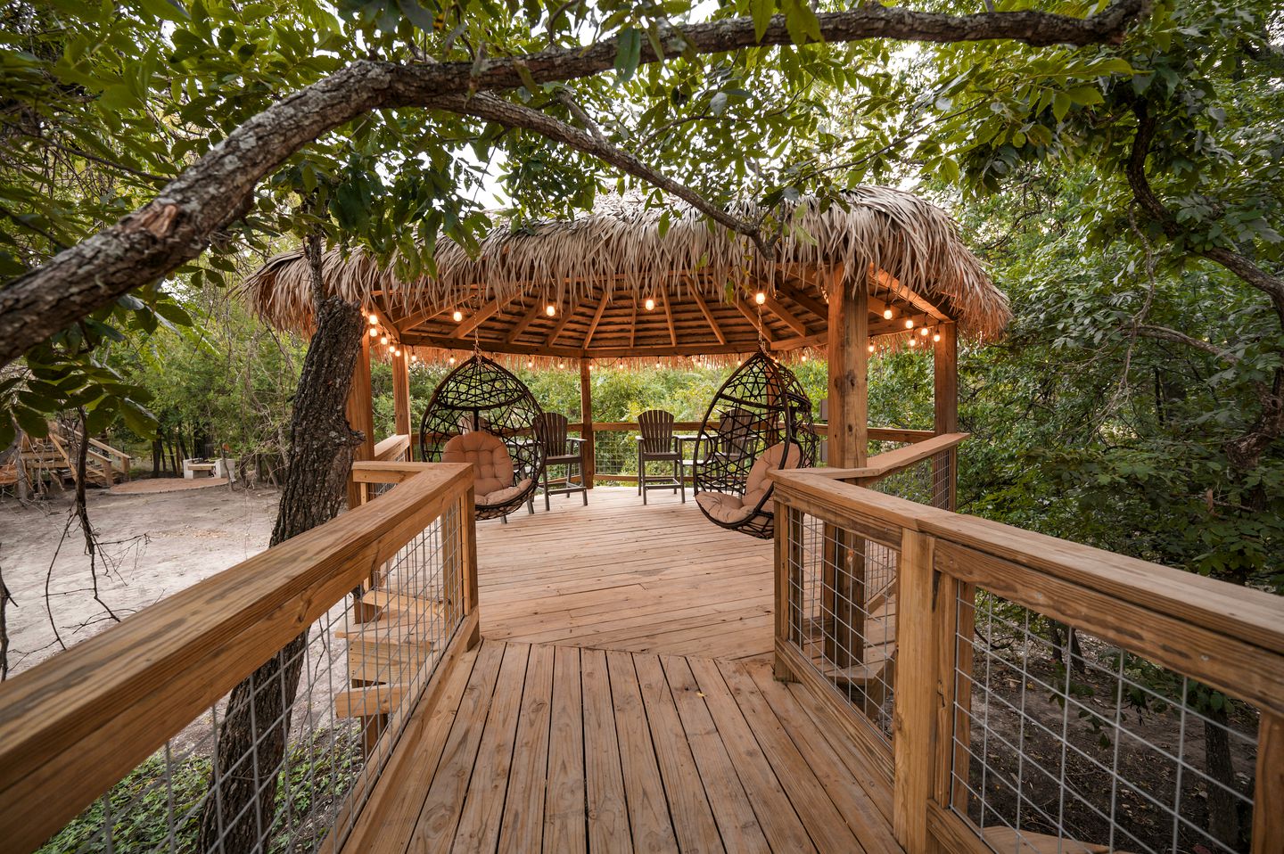 Luxury Glamping Yurt with Hot-Tub on the Medina River Bandera, Texas
