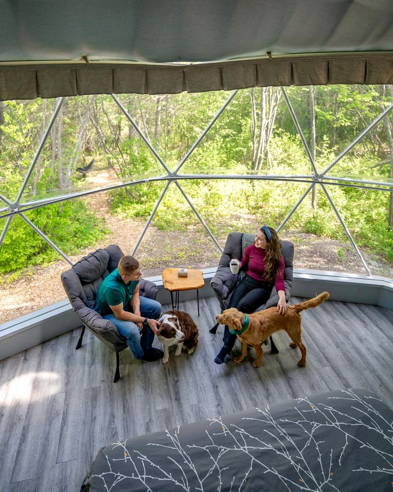 Romantic Dome for a Weekend Getaway or Serene Escape For Two with Hot Tub in Cocagne, Canada