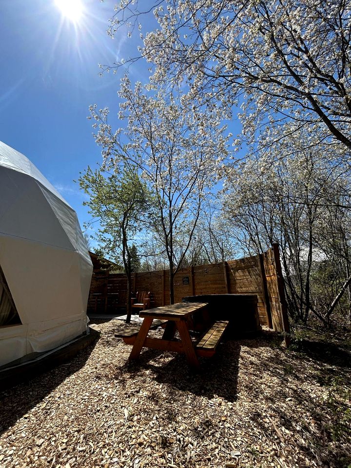 Romantic Dome for a Weekend Getaway or Serene Escape For Two with Hot Tub in Cocagne, Canada
