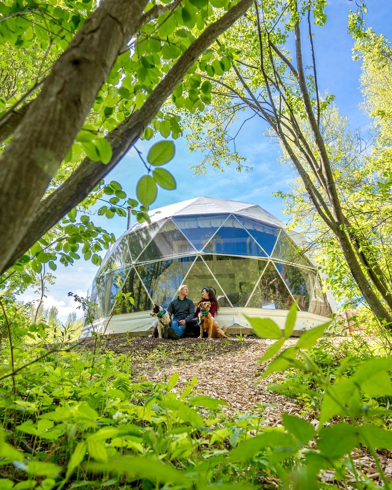 Romantic Dome for a Weekend Getaway or Serene Escape For Two with Hot Tub in Cocagne, Canada