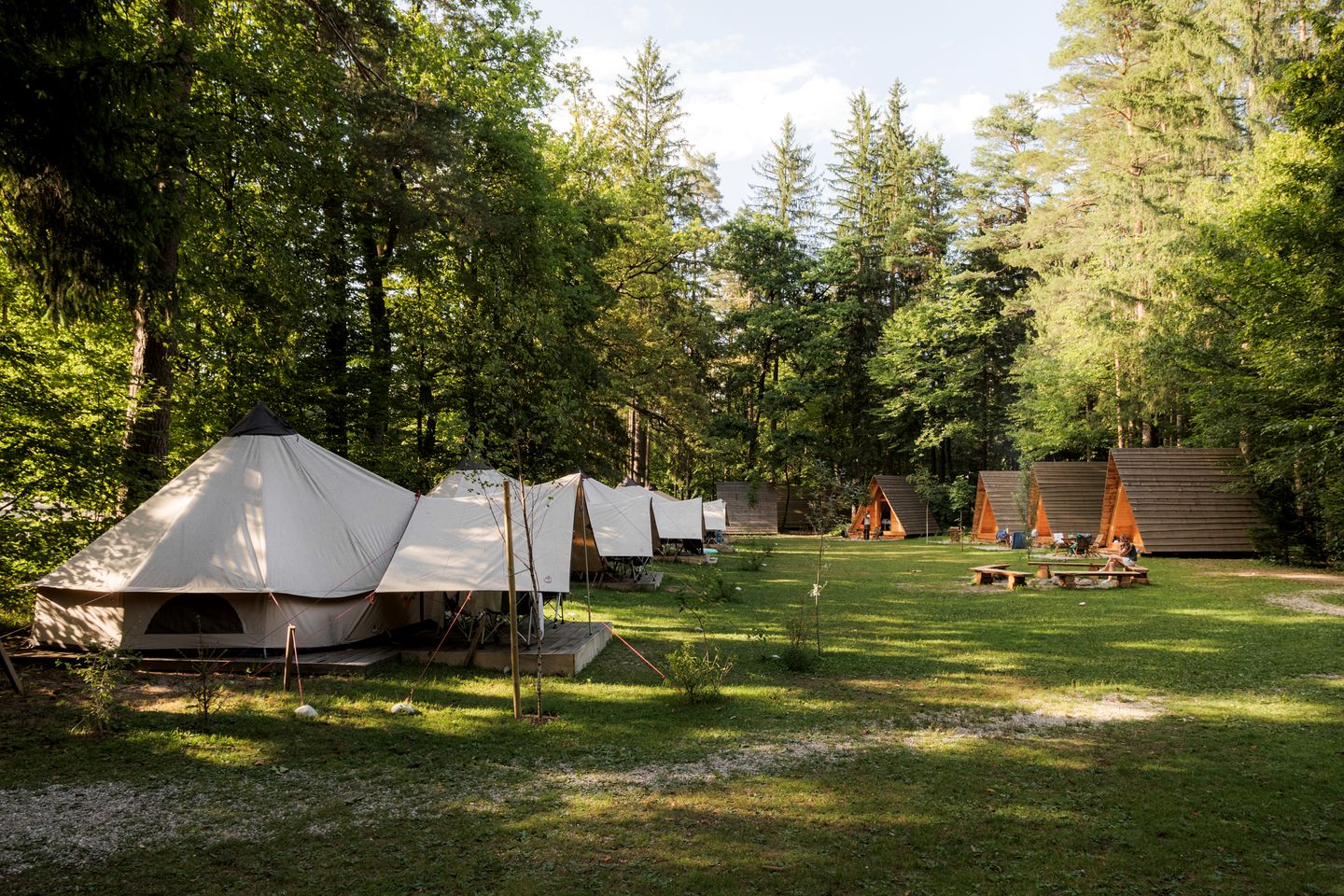 Charming Bell Tent For Outdoor Family Fun in the Slovenian Wilderness