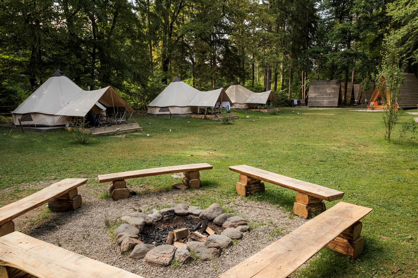 Charming Bell Tent For Outdoor Family Fun in the Slovenian Wilderness