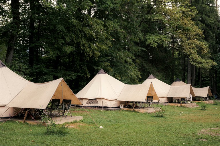 Bell Tents (Slovenia, Mozirje, North East Slovenia)