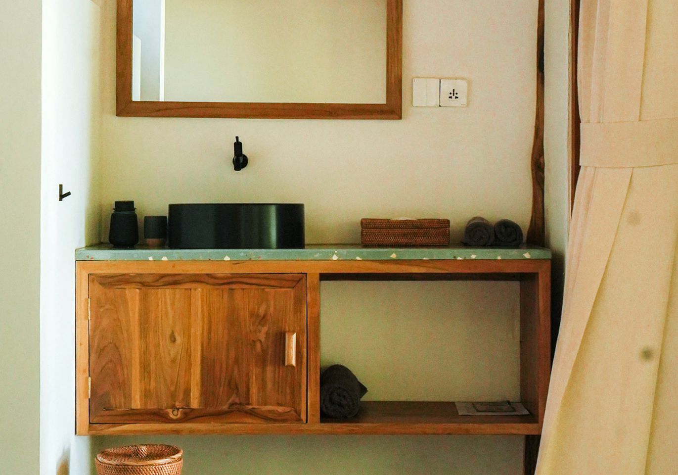 Serene Cabin with Private Balcony Nestled Among Trees in Indonesia